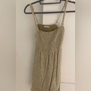 green dress with white flowers